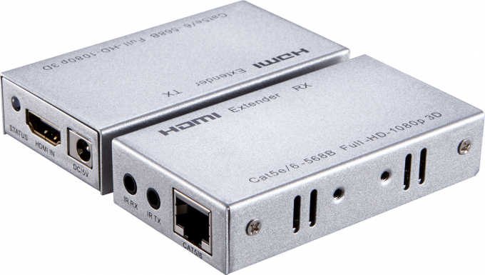 Apoie o prolongamento de 3D 1080P Hdmi sobre o controle direcional do IR do Bi do gato 5E da fibra/6 cabos