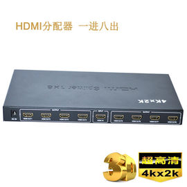 3D divisor 1 de HDMI do divisor 1 x 8 do vídeo 4K HD HDMI em 8 para fora