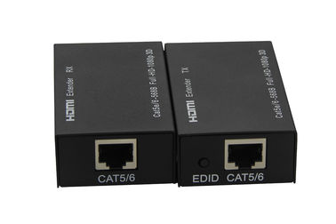 60m Fiber Optic Extender Support 3D , Cat 5E / 6 Cable 1080P HDMI Fiber Extender